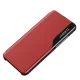 Hurtel Eco Leather View Case atverčiamas dėklas Poco M4 Pro 5G, raudonas