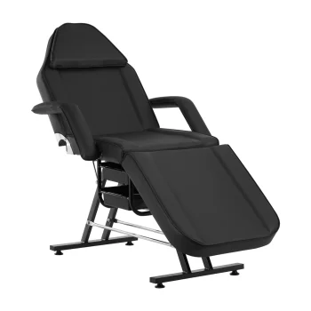 Kosmetologinė kėdė Sillon su padėklais, juoda