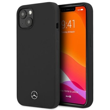 Mercedes Silicone Line dėklas, skirtas iPhone 13 mini, juodas