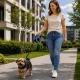 Automatinis pavadėlis šunims 5m, iki 15kg