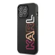 Karl Lagerfeld Multipink Brand dėklas iPhone 13 Pro Max telefonui, juodas