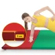 Sulankstomas gimnastikos kilimėlis 4FIZJO XL 240×120×5 cm, įvairiaspalvis
