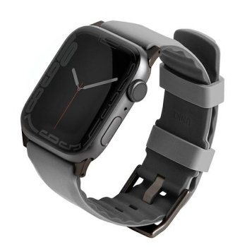 Uniq Linus dirželis Apple Watch 42/44/45/49mm laikrodžiui, pilkas