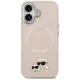 Karl Lagerfeld Karl & Choupette Pins MagSafe dėklas iPhone 17, rožinis