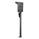Maclean MCE456 plieninis EV ir PHEV įkroviklių stovas, 15 kg maks., juodas