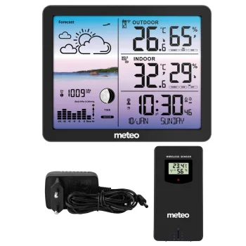 Belaidė meteorologinė stotelė Meteo SP107, juoda