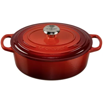 Ketaus puodas Le Creuset Signature Oval 27 cm 4.1 l Cerise