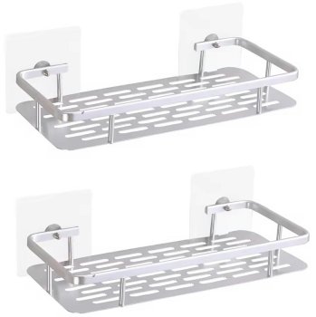 Bathroom Shower Shelves DA264A, 2 pcs, Silver