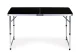 Folding Camping Table and 4 Stools Set MultiGarden, Black