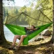 Žalias dvivietis turistinis hamakas su tinkleliu nuo uodų (250x140 cm, 150 kg)