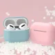 Silikoninis dėklas ausinėms AirPods 2 / AirPods 1, juodas