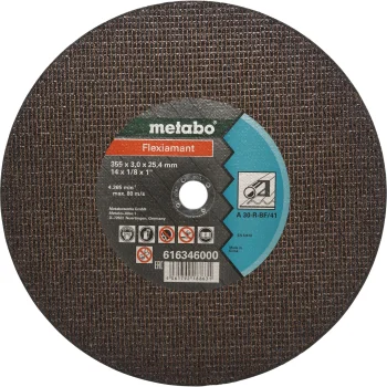 Metabo Flexiamant steel cutting disc 355 x 3.0 x 25.4 mm