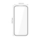 Apsauginis stiklas Tech-Protect Glass Fit+ Google Pixel 9A / 10A (2 vnt.), juodas