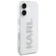 Karl Lagerfeld IML Rhinestones Logo dėklas, skirtas iPhone 16, skaidrus