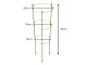 Plant Support with 3 Rings 60cm Green DIVODV