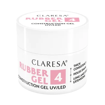 Claresa Rubber Gel 4 Builder Gel Medium Raspberry Pink 45g