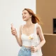 Nešiojamas rankinis ventiliatorius Jisulife Handheld Fan Life8 2000 mAh su žibintuvėliu, rožinis