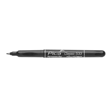 Permanentinis žymeklis Pica 533/46, 0,7 mm, F, juodas