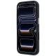 Karl Lagerfeld Grained Choupette Head Metal MagSafe dėklas iPhone 17 Pro / 18 Pro, bordo