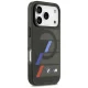 BMW M IML Metal Buttons Tricolor Lines MagSafe dėklas, skirtas iPhone 17 Pro, juodas