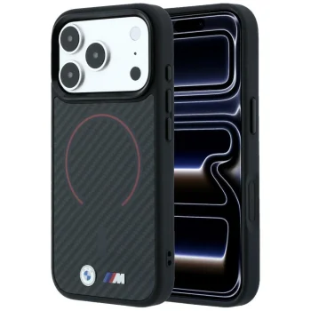 BMW M Kevlar MagSafe dėklas telefonui iPhone 18 Pro Max / 17 Pro Max, juodas