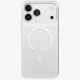Uniq Airsuit Magclick Charging dėklas telefonui iPhone 17 Pro Max, skaidrus