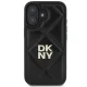DKNY Quilted Stack Logo dėklas, skirtas iPhone 16, juodas