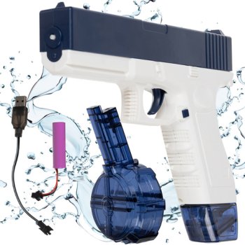 Kruzzel 00023189 Automatic Water Gun, Blue/White