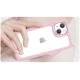 Dėklas Outer Space Case telefonui iPhone 14 Plus su geliniu rėmeliu, rožinis