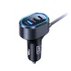 3mk dvigubas automobilinis įkroviklis 135W PD QC PPS (USB-C + USB-A), juodas