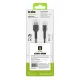 Sbs USB-A į USB-C laidas 1.5m, juodas