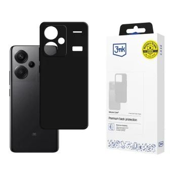 3mk Silikoninis dėklas Xiaomi Redmi Note 13 Pro+, juodas