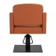 Gabbiano Elda hairdressing chair, brown with black base