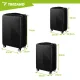 Trizand 3-in-1 ABS lagaminų rinkinys, juodas