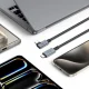 Tech-Protect UltraBoost Max USB-C 4.0 240W 8K 1.5m laidas, pilkas