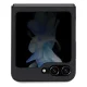 BMW Leather Hot Stamp dėklas telefonui Samsung Galaxy Z Flip 5, juodas