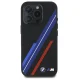BMW Silicone Random Lines MagSafe dėklas iPhone 16 Pro telefonui, juodas