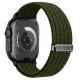 Tech-Protect Nylon Sport dirželis Apple Watch 44 / 45 / 46 / 49 mm, tamsiai žalias