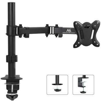 Maclean stalinis monitoriaus laikiklis 13"-27" VESA iki 8kg, juodas