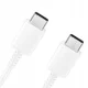 Samsung EP-DA905BWE USB-C į USB-C laidas 1m 3A, baltas