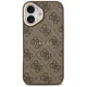 Guess 4G PU Classic Logo MagSafe dėklas iPhone 17 telefonui, rudas