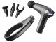 Back and Body Massage Gun with 4 Attachments, 30W, Black