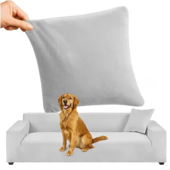 Ruhhy 190-230cm Elastic Sofa Cover, Light Grey