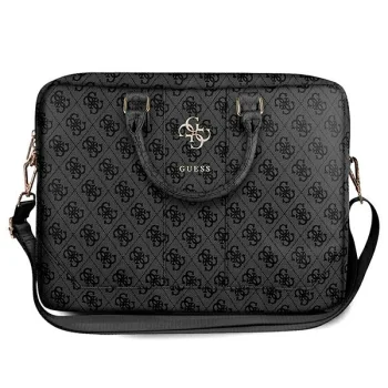 Guess 4G Big Logo nešiojamojo kompiuterio krepšys 16" Pilkas