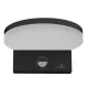 Maclean MCE344 B LED fasado šviestuvas su judesio jutikliu, 15W, IP65, juodas