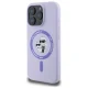 Karl Lagerfeld Silicone Karl&Choupette Heads Ring MagSafe dėklas iPhone 16 Pro, violetinis