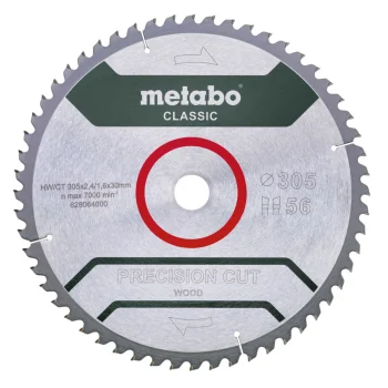 Metabo PrecisionCutClassic wood saw blade 305 x 30 mm, 56 teeth