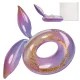 Inflatable Swimming Ring with Glitter and Mermaid Tail Galaxy, 94 cm