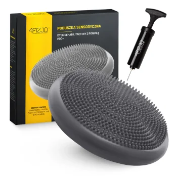 Sensomotorinė pagalvėlė 4Fizjo PRO+ 33 cm, pilka
