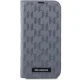Karl Lagerfeld Saffiano Mono atverčiamasis dėklas iPhone 14, sidabrinis